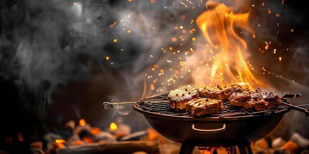 Wild Food BBQ settup
