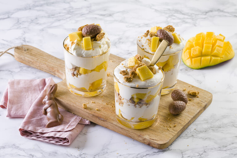 Mango Trifle dessert